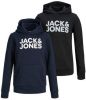 JACK & JONES JUNIOR hoodie set van 2 zwart/donkerblauw online kopen