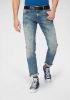 Petrol Industries slim fit jeans Seaham met riem blauw online kopen