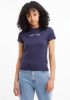 TOMMY JEANS Shirt met korte mouwen TJW BABY SERIF LINEAR SS met logo opschrift voor online kopen