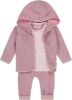 Dirkje newborn baby vest + longsleeve + broek set van 3 roze/lichtroze online kopen