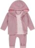 Dirkje newborn baby vest + longsleeve + broek set van 3 roze/lichtroze online kopen