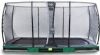 EXIT Trampoline Elegant inground(incl. economy veiligheidsnet) 244 x 427 cm Groen online kopen