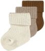 NAME IT BABY sokken set van 3 bruin/zand/beige online kopen