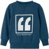 NAME IT MINI sweater NMMVALON met printopdruk blauw online kopen
