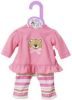 Zapf  Creation Dolly Pyjamas 30cm Roze/lichtroze online kopen