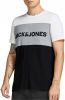JACK & JONES ESSENTIALS slim fit T shirt JJELOGO met logo navy blazer online kopen