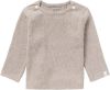 Noppies baby gemêleerde ribgebreide longsleeve Natal met biologisch katoen taupe melange online kopen