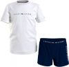 Tommy Hilfiger Nachtmode & Loungewear Cn Short Sleeve Short Set Basic Wit online kopen