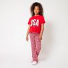 America Today Junior T shirt Elvy USA Jr met tekst rood/wit online kopen