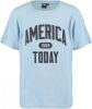 America Today Junior T shirt met printopdruk lichtblauw online kopen