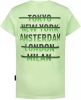 Ballin Amsterdam ! Jongens Shirt Korte Mouw -- Groen Katoen/elasthan online kopen