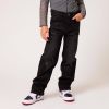 CoolCat Junior high waist straight fit jeans Kelli black denim online kopen