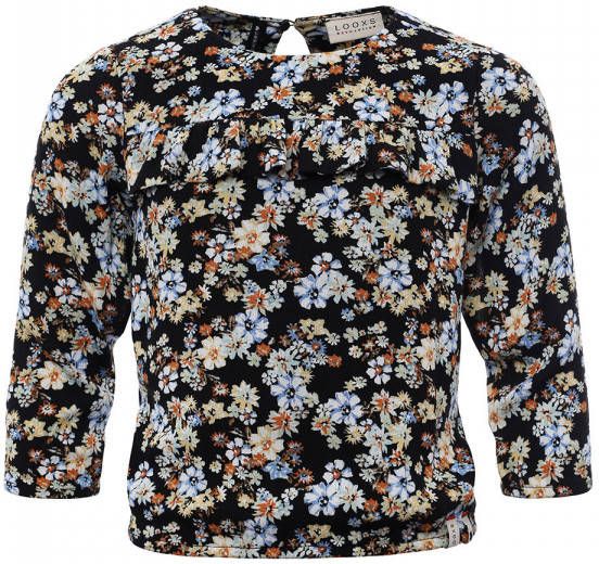 Looxs Revolution Slim fit flared pants rib jersey voor meisjes in de kleur online kopen