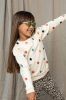 Looxs Revolution Sweater geborduurde dots voor meisjes in de kleur online kopen