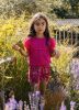 Looxs Revolution Viscose zomer short fuchsia floral little & me voor meisjes in de kleur online kopen