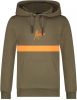 Malelions hoodie met logo donkergroen/oranje online kopen