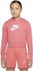 Nike Sportswear Club Korte hoodie van sweatstof voor meisjes Pink Salt/White Kind online kopen