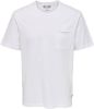 ONLY & SONS regular fit T shirt ONSROY bright white online kopen