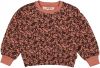 Vingino sweater Nola met all over print kastanjebruin/roze online kopen