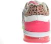 Vingino Fenna II leren sneakers met panterprint wit/roze online kopen