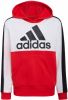 Adidas colorblock logo fleece trui rood/wit kinderen online kopen