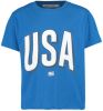 America Today Junior T shirt Elvy USA Jr met tekst kobaltblauw/wit online kopen