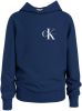 Calvin klein JEANS hoodie met logo blauw online kopen