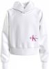 Calvin klein JEANS hoodie met logo wit online kopen