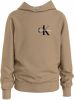 Calvin klein JEANS hoodie met logo zand online kopen