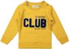 Dirkje sweater met tekst okergeel online kopen