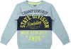 DJ Dutchjeans sweater met tekst lichtblauw/donkerblauw/geel online kopen