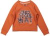 DJ Dutchjeans sweater met tekst roestbruin online kopen