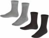 FALKE Happy sokken set van 2 zwart/grijs online kopen