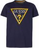 Guess ! Jongens Shirt Korte Mouw Maat 152 Donkerblauw Katoen online kopen