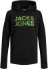 JACK & JONES JUNIOR sweater JJSOLDIER met logo zwart online kopen