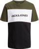 JACK & JONES JUNIOR T shirt JJELOGO met logo army groen/wit/zwart online kopen