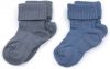 KipKep bio katoen blijf sokken 0 12 maanden set van 2 Denim Blue online kopen