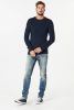 Petrol Industries slim fit jeans Seaham met riem blauw online kopen