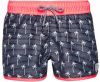 Protest strandshort Bobbie JR met all over print zwart/roze online kopen