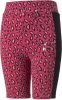 Puma high waist slim fit broek Summer Roar met panterprint donkerroze/roze/zwart online kopen