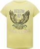 Retour Denim T shirt Sheryll met printopdruk lichtgeel online kopen