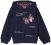 S.Oliver sweater met printopdruk en pailletten donkerblauw online kopen