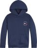 Tommy Hilfiger hoodie met logo donkerblauw online kopen