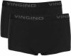 Vingino ! Meisjes 2-pack Hipster Maat 104 Zwart Katoen/elasthan online kopen