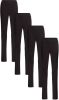 WE Fashion legging set van 4 zwart online kopen