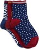 WE Fashion sokken set van 3 donkerblauw/rood online kopen