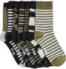 WE Fashion sokken set van 7 kaki/zwart online kopen